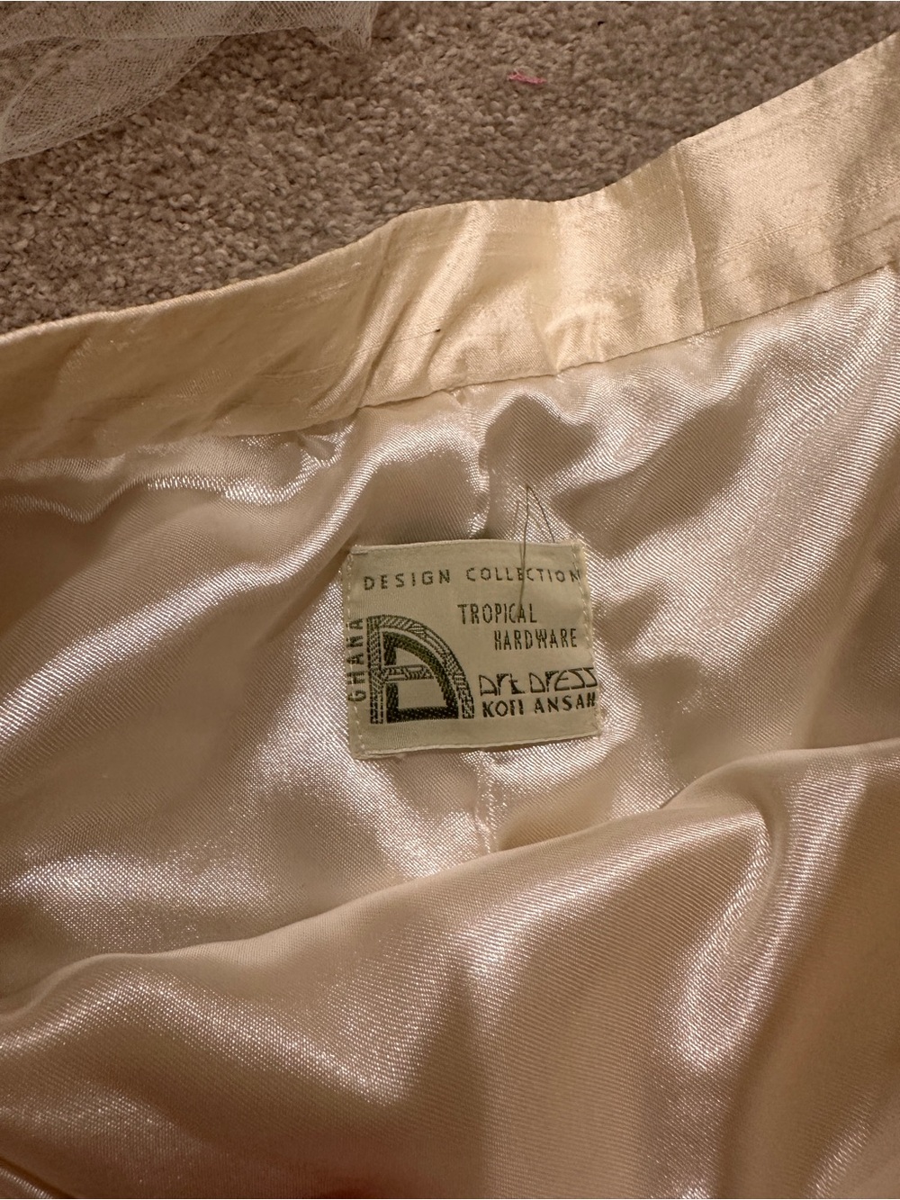 Ivory Vintage Bridal Maxi Skirt with Tulle Veil - Picture 13 of 13